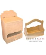 Pañalera con cajón y canasta portacosmeticos - Image 2