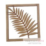 Hoja alargada con marco