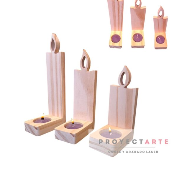 Soporte para vela modelo vela 20cm