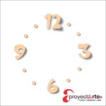 números modernos y puntos para reloj 3cm alto