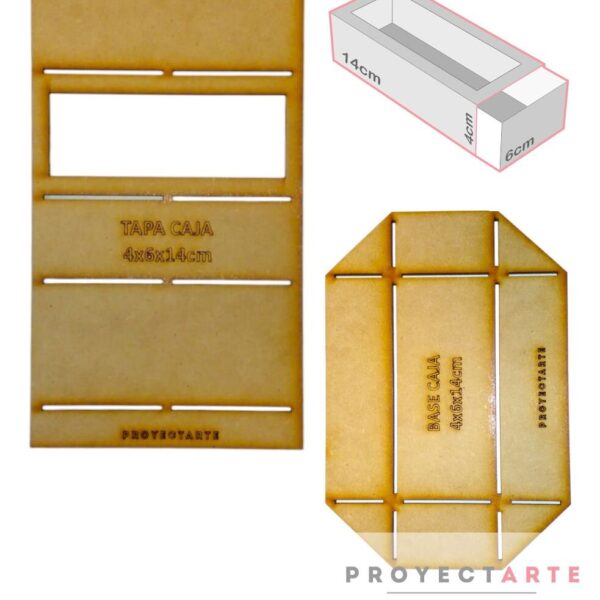 Molde Caja rectangular tapa con o sin visor