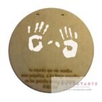 Circulo con grabado día del Padre /Madre/Abu