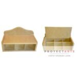 Caja de té con vidrio