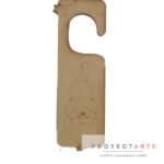 Cartel par puerta con Papá Noel