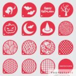 Stencil Halloween - Pack Gastronómico