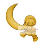 beba en luna caminando