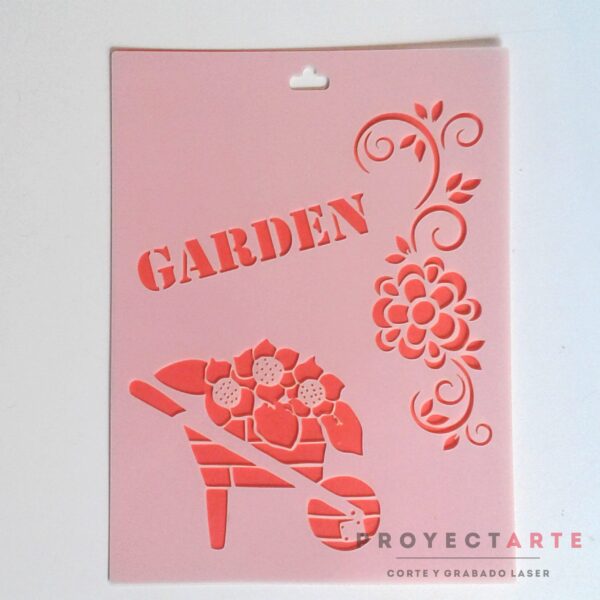 Stencil El jardin