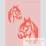 Stencil caballo mediano y chico