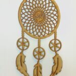 Atrapasueños con plumas - llamador de ángeles