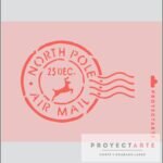 Stencil sello postal