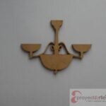 lámpara antigua con plafon hacia arriba