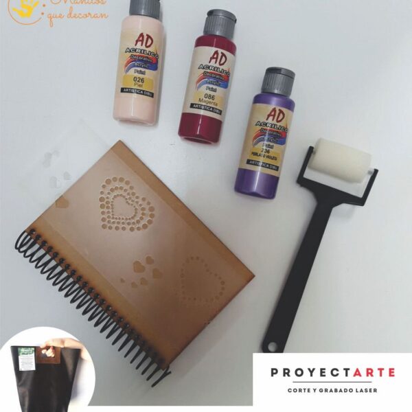 Kit libreta corazones