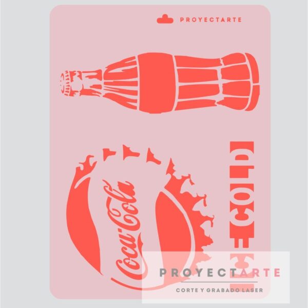 Stencil Coca - Cola