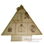 arbolito 3d para colgar 3d decorado