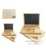 Notebook con pizarra, tizas y letras - Image 2