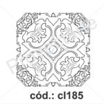 Sello fondo arabesco