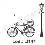 Sello bicicleta y farol