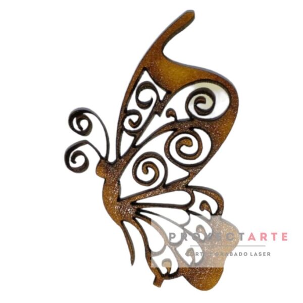 Mariposa calada perfil