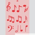 Stencil Notas musicales grande