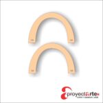 Par de asas curvas para carteras y bolsos