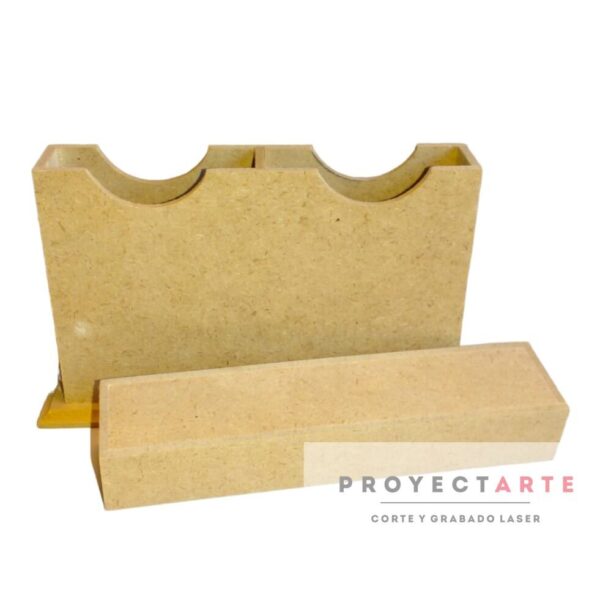 Caja para naipes doble vertical