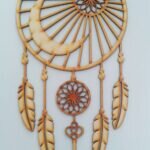 Atrapasueños con llave - llamador de ángeles