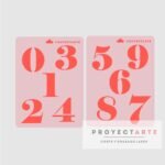 Stencil Numeros 10cm de a 5