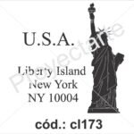 Sello Estatua de la Libertad