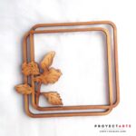 Marco doble con hojas