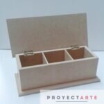 Caja de té con vuelo