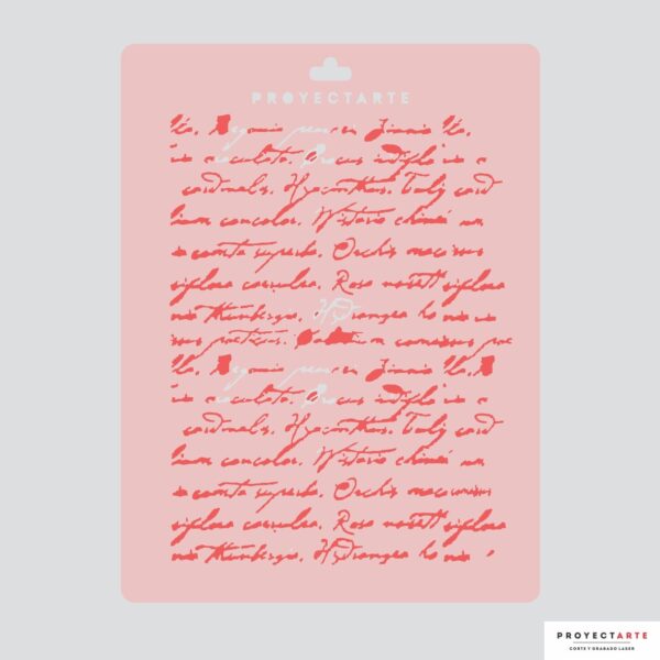Stencil texto antiguo