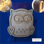 Buho Led en mdf de 3mm