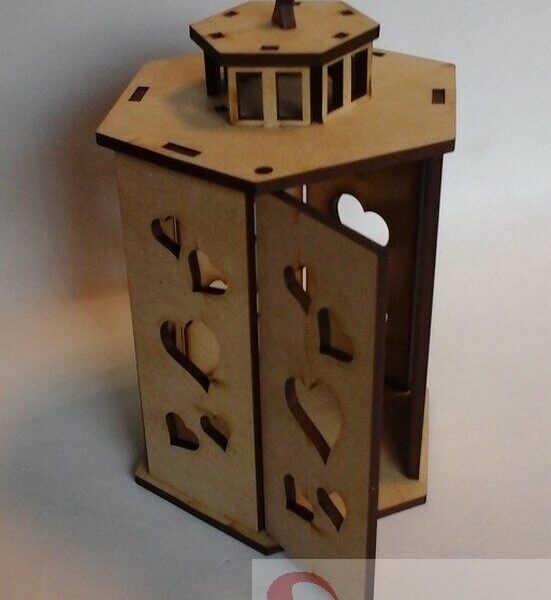 Farol 3D con corazones - línea provenzal