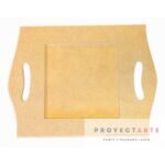 Bandeja para un azulejo modelo recto