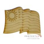 Bandera Uruguay flameando