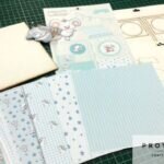 Kit de álbum ratón celeste