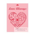 Stencil Love Always Corazón