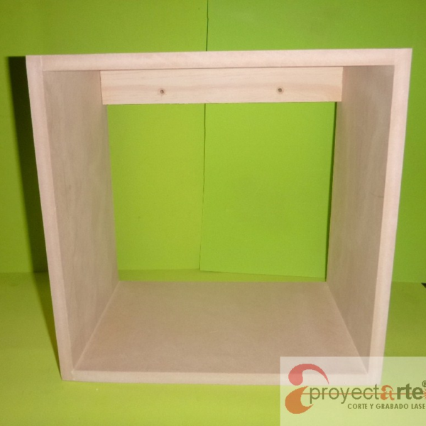 cubos sin fondo 30x30x20 mdf 12mm