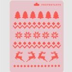 Stencil Guarda navideña grande