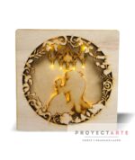 Lámpara led La Bella y la Bestia 3D - Image 2