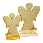 Angelito con estrella y base