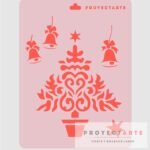 Stencil arbolito y campanas