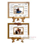 Cuadro para firmas con portarretrato chico en fibra de madera - Image 3