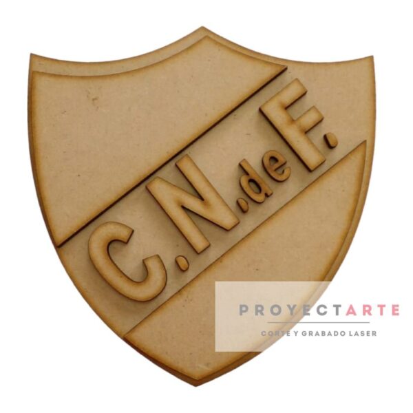 Escudo de nacional en 3d