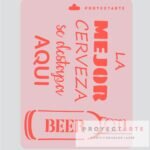 Stencil La Mejor Cerveza