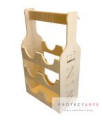 Bodega Proyectarte, Vinera Madera, Soporte 6 Botellas Vino - Image 2