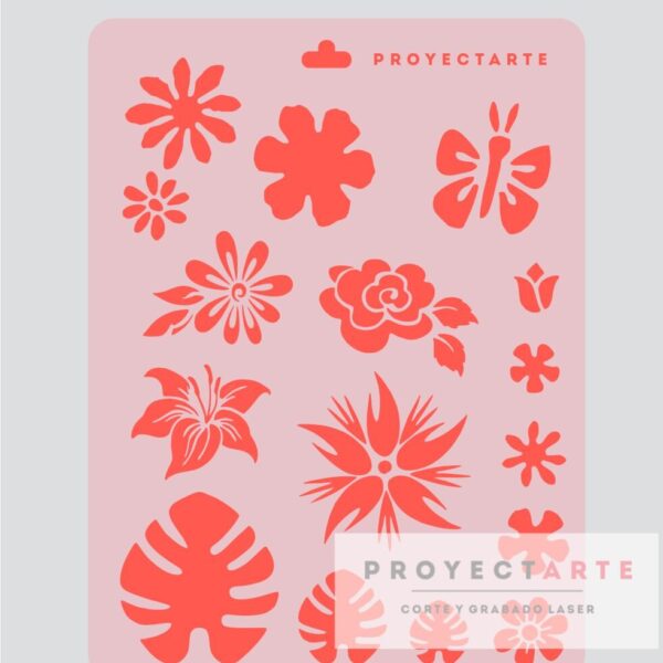 Stencil Flores