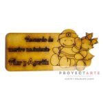 Cartel recuerdo nacimiento gemelos