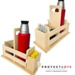 Matera con portacel y espacio para yerba