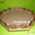 bandeja octogonal 38cm diametro lína provenzal (p